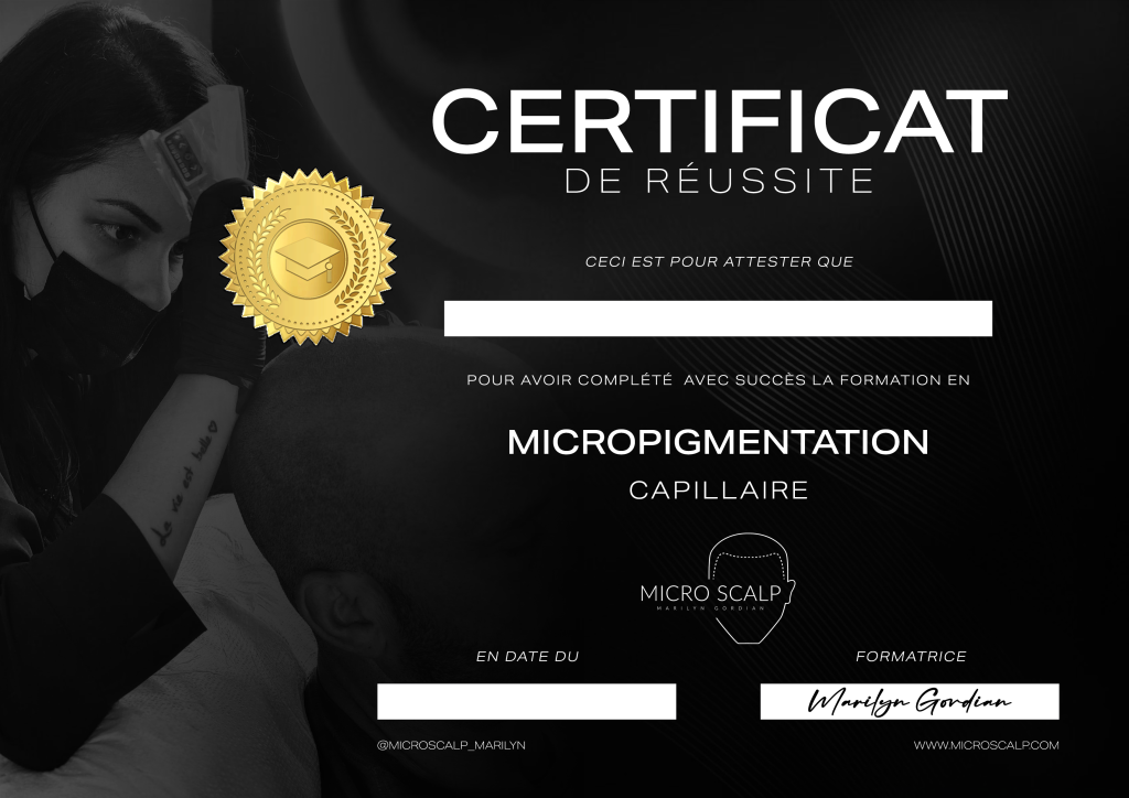 alt : "Diplome en micropigmentation capillaire", alt="formation en micropigmentation capillaire", alt="meilleure formation en micropigmentation capillaire"